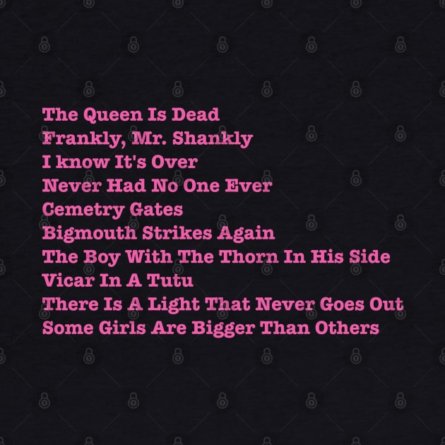 The Smiths The Queen Is Dead Tracklist by 2Divided